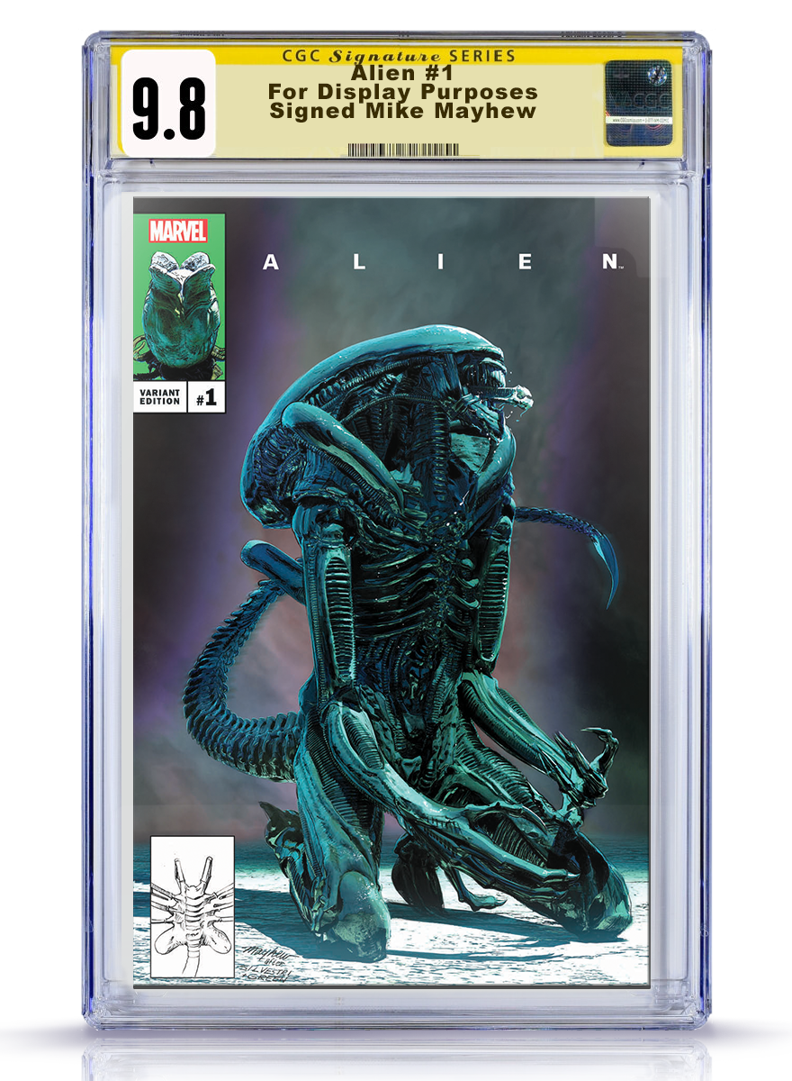 CGC Signature Series 9.8 Alien #1 Mike Mayhew Cover Art Cover A