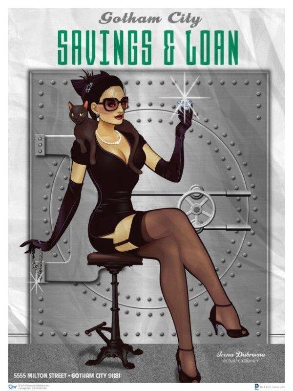 DC Bombshells Catwoman Art Print