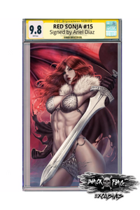 CGC 9.8 Signature Series Red Sonja #15 Ariel Diaz Virgin Cover