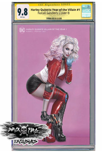 CGC Signature Series  Harley Quinn's: Year of the Villain #1 Sanders Cover B