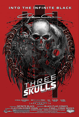 Clayton Crain Three Skulls Road Tour Exclusive Poster