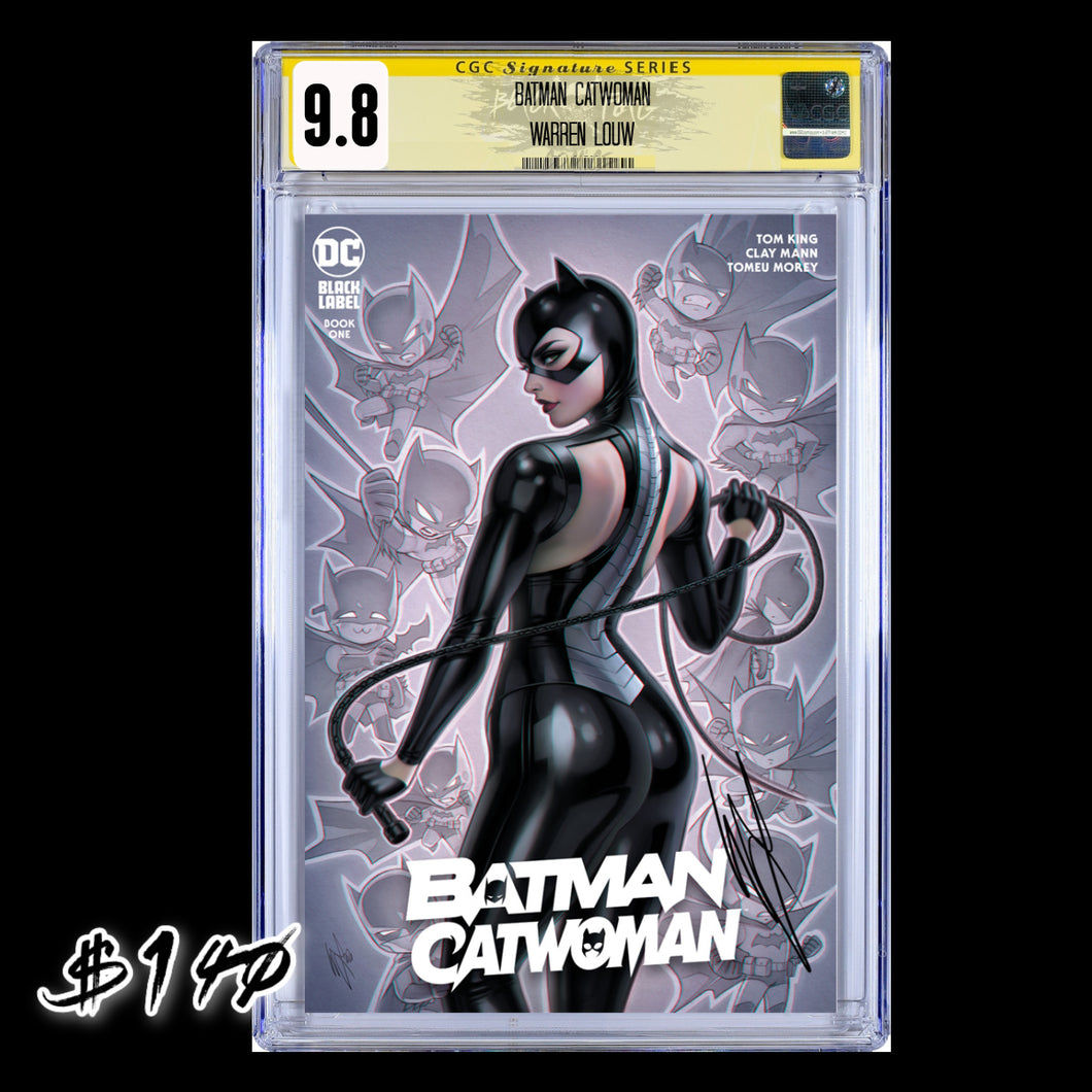 CGC Signature Series 9.8 Cover A Trade Batman Catwoman Warren Louw