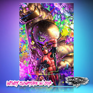 Infinity Signed w/COA Deadpool Dirty Thirty Clayton Crain  Cover Art