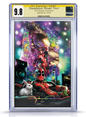 CGC Signature Series 9.8 Infinity Deadpool Nerdy Thirty #1  Lounge Road Tour Exclusive