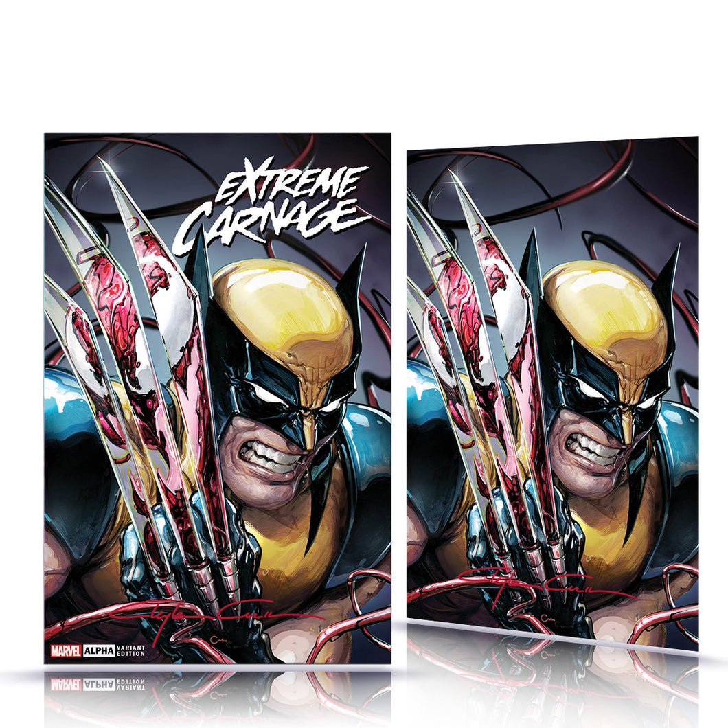 Classic Signed Set w/COA Extreme Carnage #1 Clayton Crain Cover Art