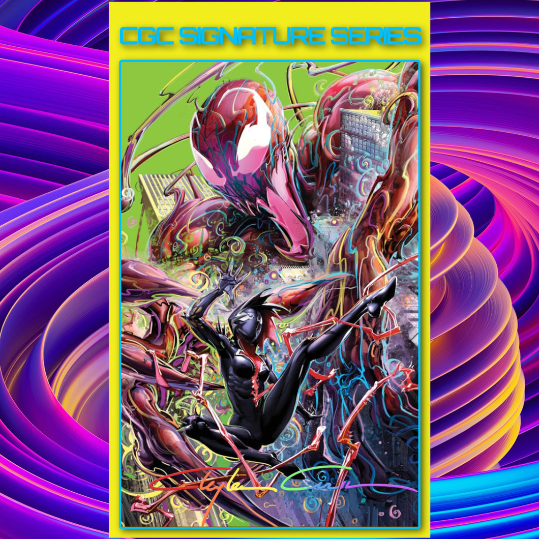 CGC Signature Series Infinity Edition Third Eye Black Light Homage Gwenom Vs. Carnage #2 Clayton Crain