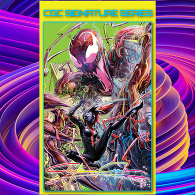 CGC Signature Series Infinity Murder Edition Third Eye Black Light Homage Gwenom Vs. Carnage #2 Clayton Crain