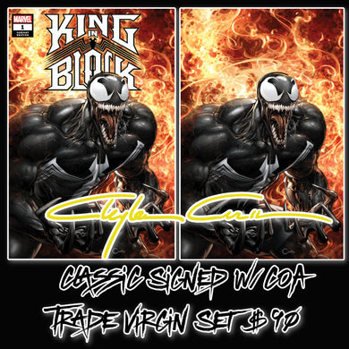 Classic Signed w/COA Set King In Black #1 Clayton Crain Cover Art