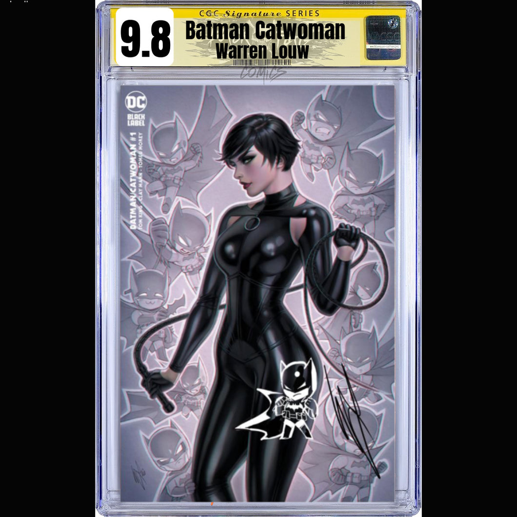 REMARKED 9.8 CGC Signature Series Warren Louw Batman Catwoman #1