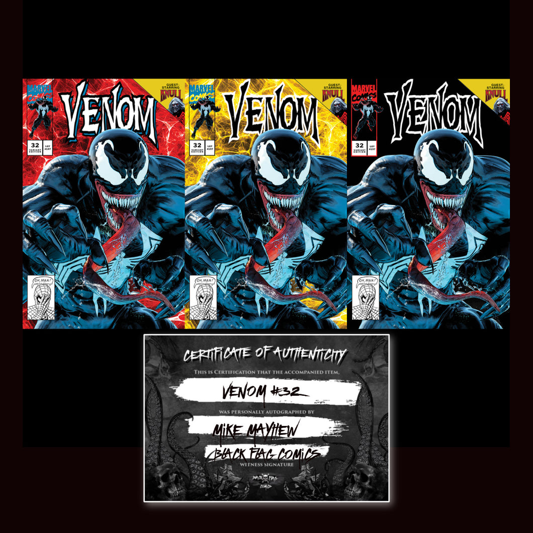 Signed w/COA Mike Mayhew Venom #32