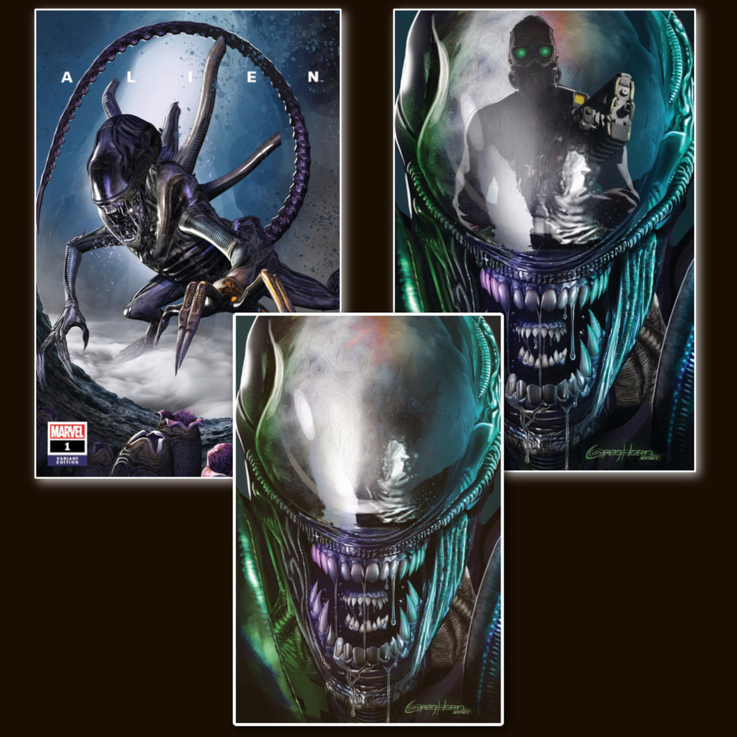 IC Greg Horn Art Alien #1 Three Pack Set