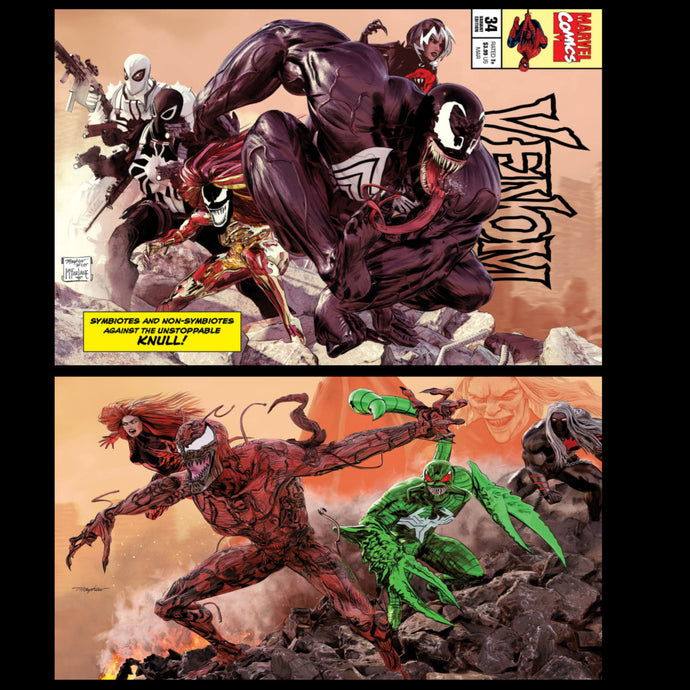 Signed w/COA Mike Mayhew Venom #34 Cover Art