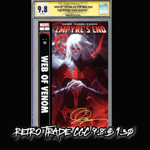 CGC Signature Series 9.8 Cover A Alex Garner Web of Venom Empyres End #1
