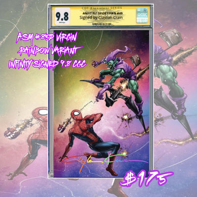 CGC Signature Series 9.8 Virgin Infinity Signed ASM #49 Clayton Crain