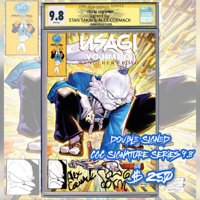 DOUBLE SIGNED CGC Signature Series 9.8 Stan Sakai & Alex Cormack Usagi Yojimbo