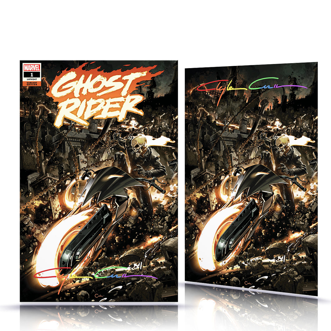 PREORDER: INFINITY Signed Set Ghost Rider #1 Clayton Crain Cover Art W/COA