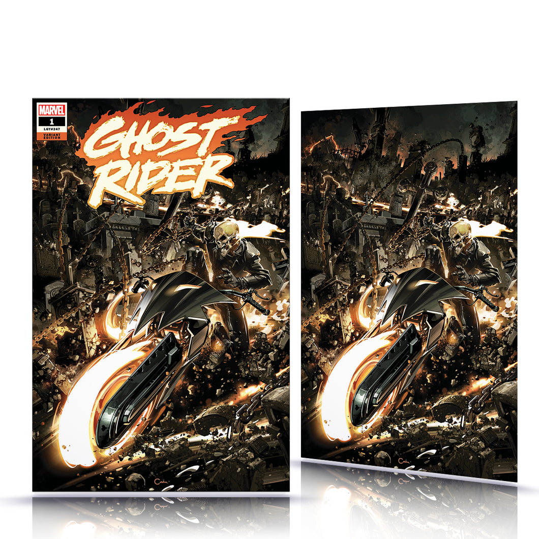 IC Ghost Rider #1 Clayton Crain Cover Art W/COA