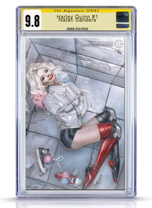 IC CGC 9.8 Signature Series Natali Sanders Harley Quinn #1 Cover B