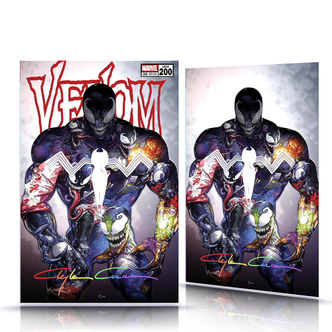IC Infinity Signed w/COA Venom #35/#200 Clayton Crain Cover Art