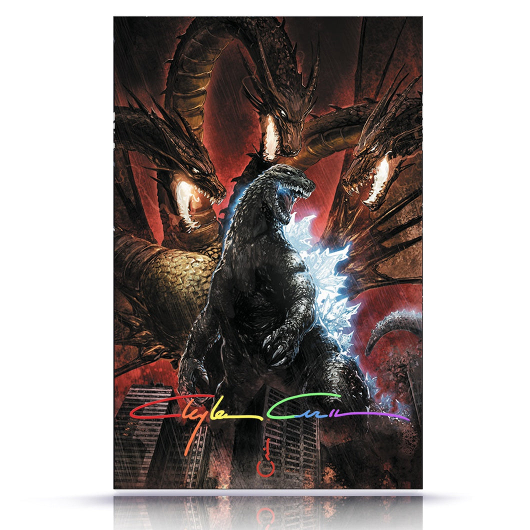 Infinity Signature w/coa Godzilla Rivals vs. King Ghidorah Clayton Crain Virgin Limited to 850