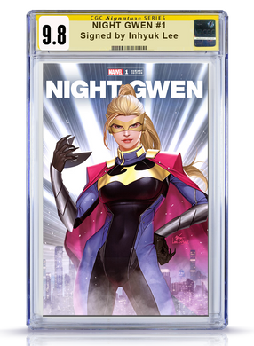 CGC Signature Series Inhyuk Lee Trade Dress 9.8 Heroes Reborn Night-Gwen #1