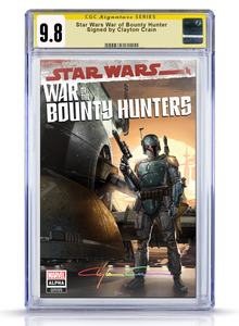 CGC Signature Series 9.8 Trade Dress Infinity Star Wars War of the Bounty Hunter Alpha #1 Crain