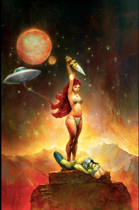Red Sonja Mars Attacks #5 Sara Frazetta Cover Art