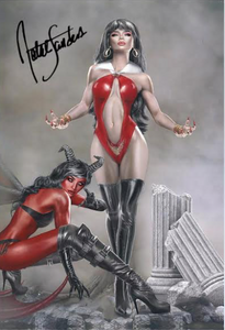 Signed w/COA Vampirella vs. Purgatory Virgin Natali Sanders Cover Art