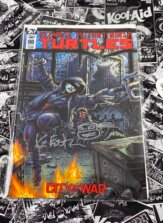 Teenage Mutant Ninja Turtles #96 Signed and Remarked by Kevin Eastman 1st Jennika
