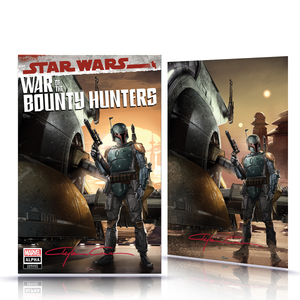 Classic Signed w/COA Star Wars War of the Bounty Hunter #1 Alpha Clayton Crain