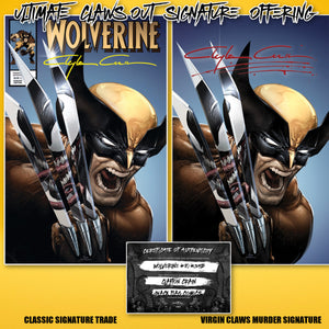 Clayton Crain Ultimate Claws Out Signature  Wolverine #8/#350  Set w/COA