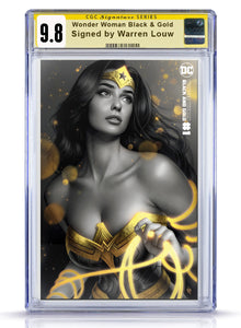 IC CGC Signature Series 9.8 Cover B Wonder Woman Black & Gold Warren Louw