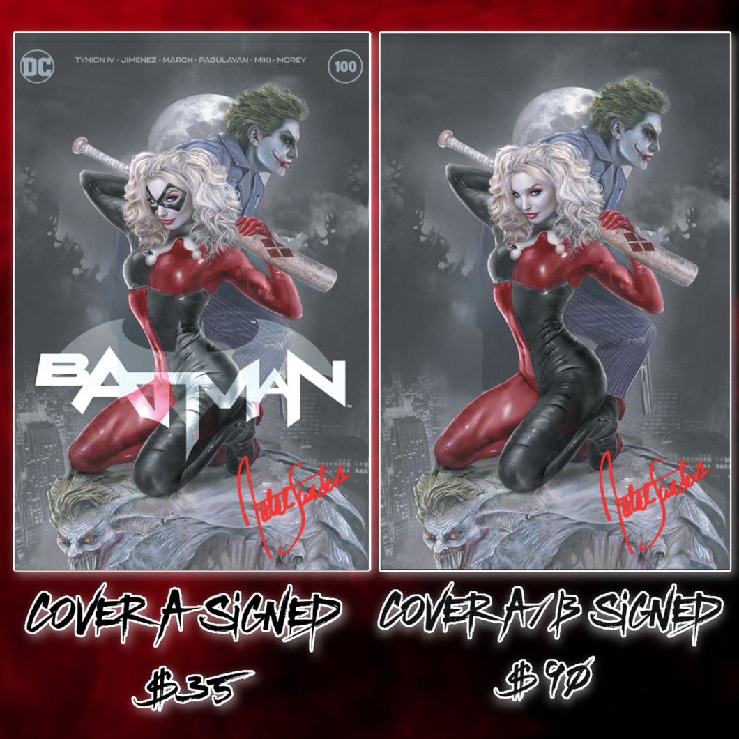 Signed w/COA Batman #100 Natali Sanders Cover Art