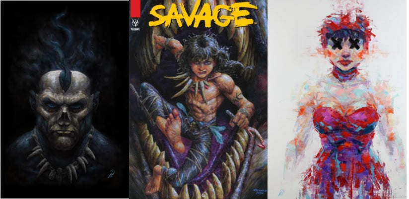 Johnny Desjardins Three Pack Covers Savage #1 Shadowman #1 Dept of Truth #7